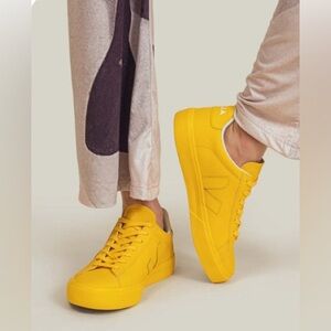 Veja x Mansur Gavriel Campo sneakers in a tonal yellow or 'Sunshine' size 8